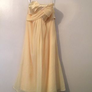 Yellow evening dress